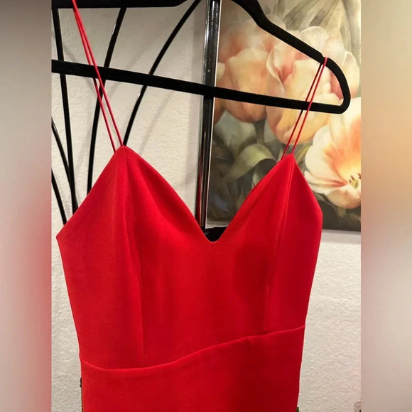 Alice + Olivia Black/Red Amina Mini Dress size 10 - Picture 13 of 16